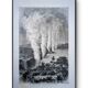 Victoria Falls, Africa. Printed illustration from 1866.