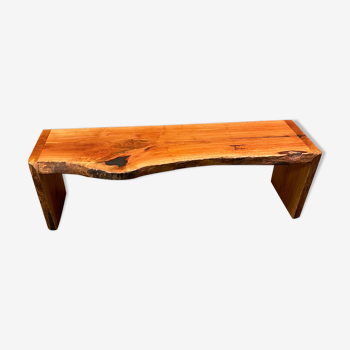 Solid pear tree bench