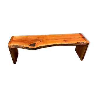 Solid pear tree bench