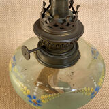 Pied à lampe à huile vintage à électrifier