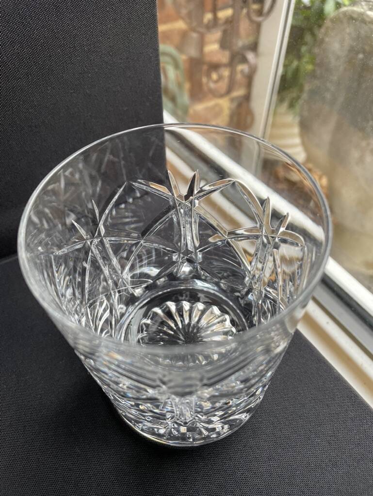 5 Whiskey glasses – Cut crystal