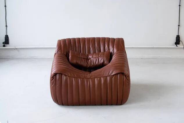 Sandra Set by Annie Hieronimus for Cinna – Brown Cognac Leather