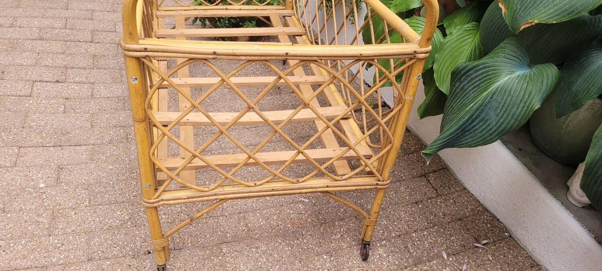 60s rattan children's bed