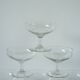 set of 6 engraved crystal champagne glasses 1950 8 X 9.5 cm