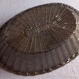 Silver metal basket