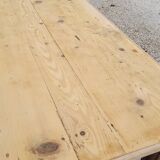 Old rustic farm table 2 drawers 1900s - 1m62