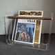 Vintage Roche Bobois plexiglass magazine door