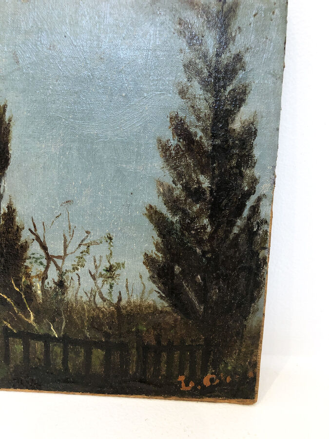 Oil on panel Impresionism, LATE NINETEENTH