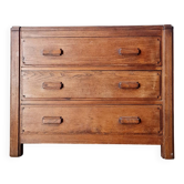 Art Deco chest of drawers in solid oak