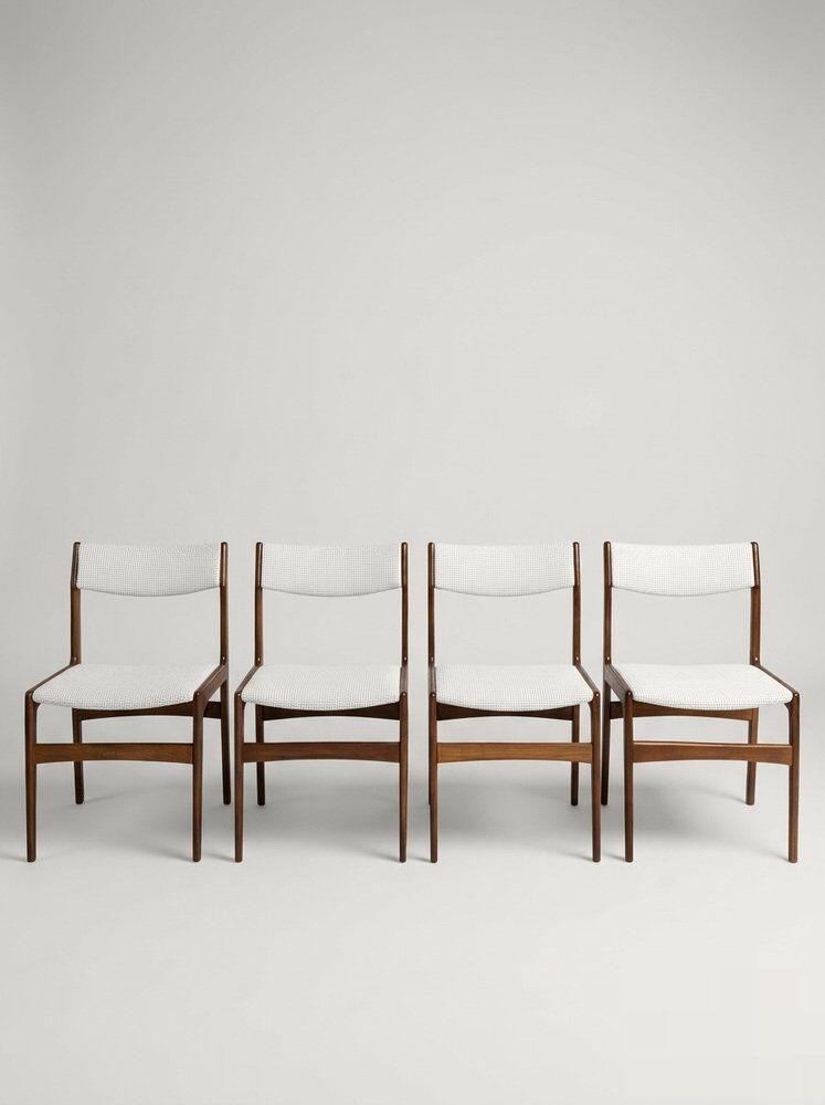 4 Scandinavian chairs by Erik Buch, 1960s