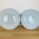 Pair of opaline wall lamps Regent half spheres 29 cm