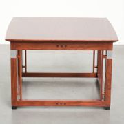 Table d'appoint/café design Art Déco carrée