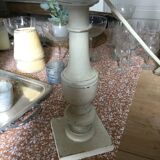 Antique wooden table lamp