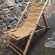 Chaise longue en bambou vintage