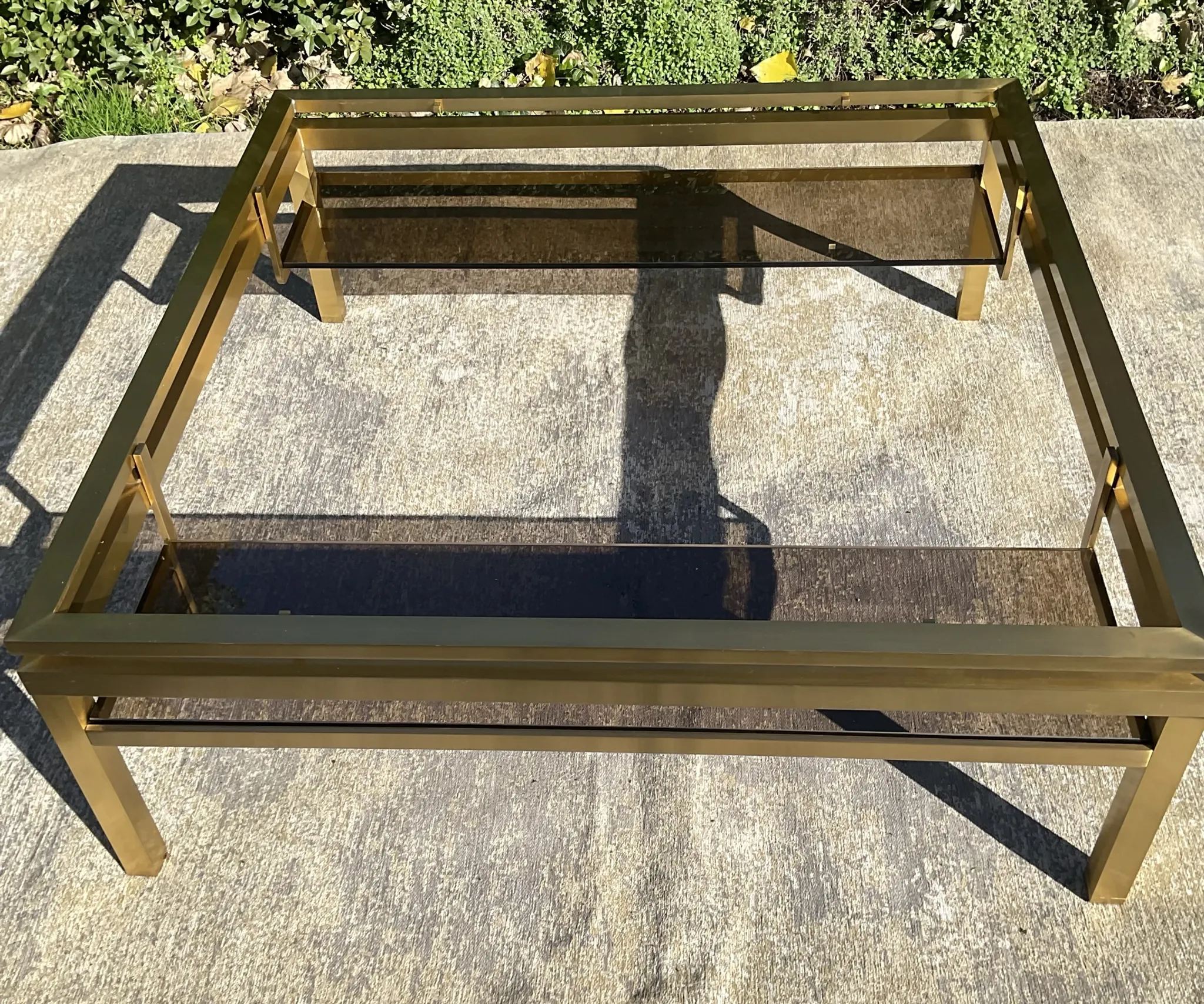 Grande table basse Guy Lefèvre pour maison Jansen années 70