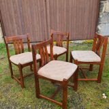 Set of 4 Scandinavian style chairs 1960