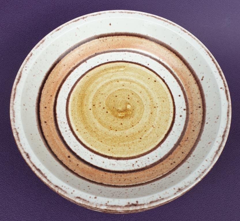 Set 11 plates Gien France model Etna spirals bohemian retro 1970