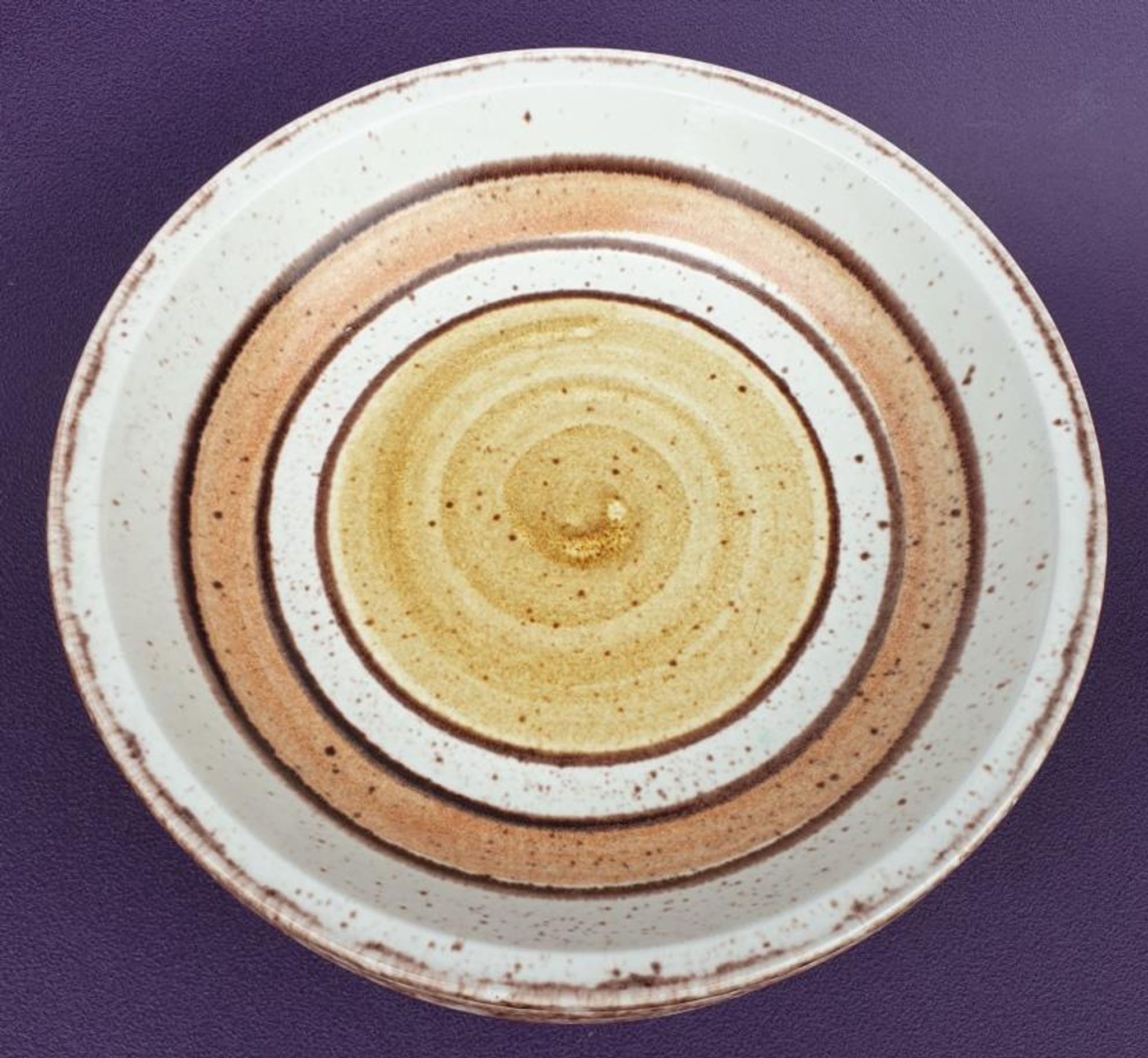 Set 11 plates Gien France model Etna spirals bohemian retro 1970