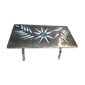 Signed vintage coffee table