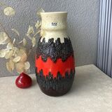 Vase Bay Keramik fat lava West Germany 7030