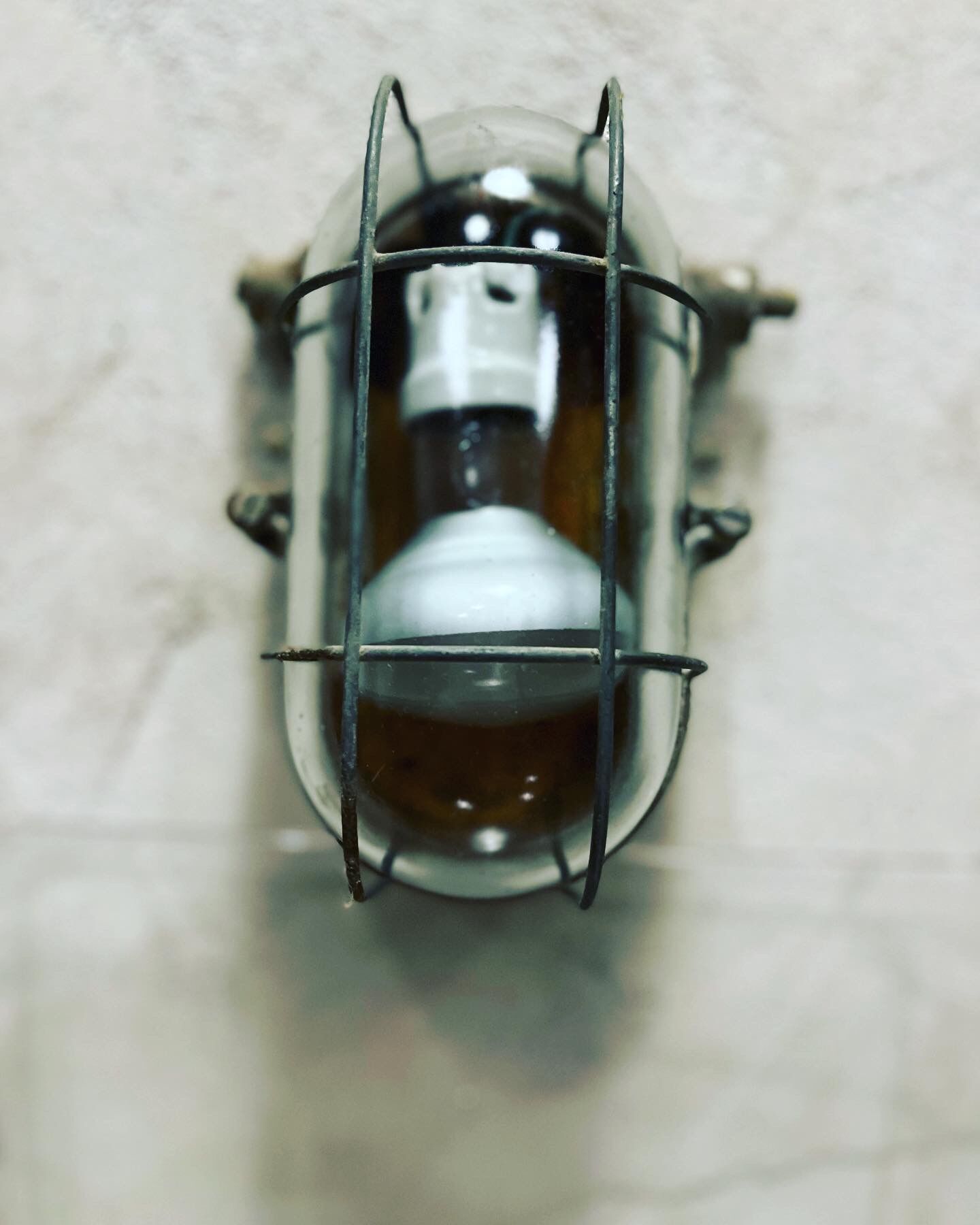 Cast iron industrial wall lamp 1940-1950