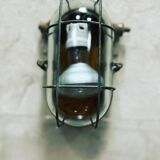 Cast iron industrial wall lamp 1940-1950