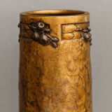 Baluster vase in bronze signed