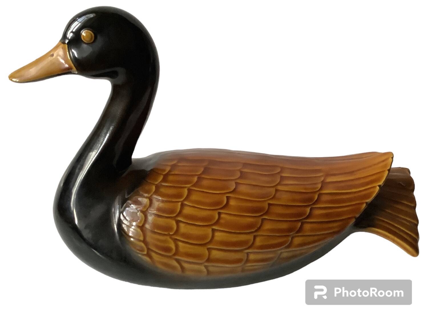Large vintage ceramic duck