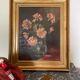 Huile sur bois bouquet