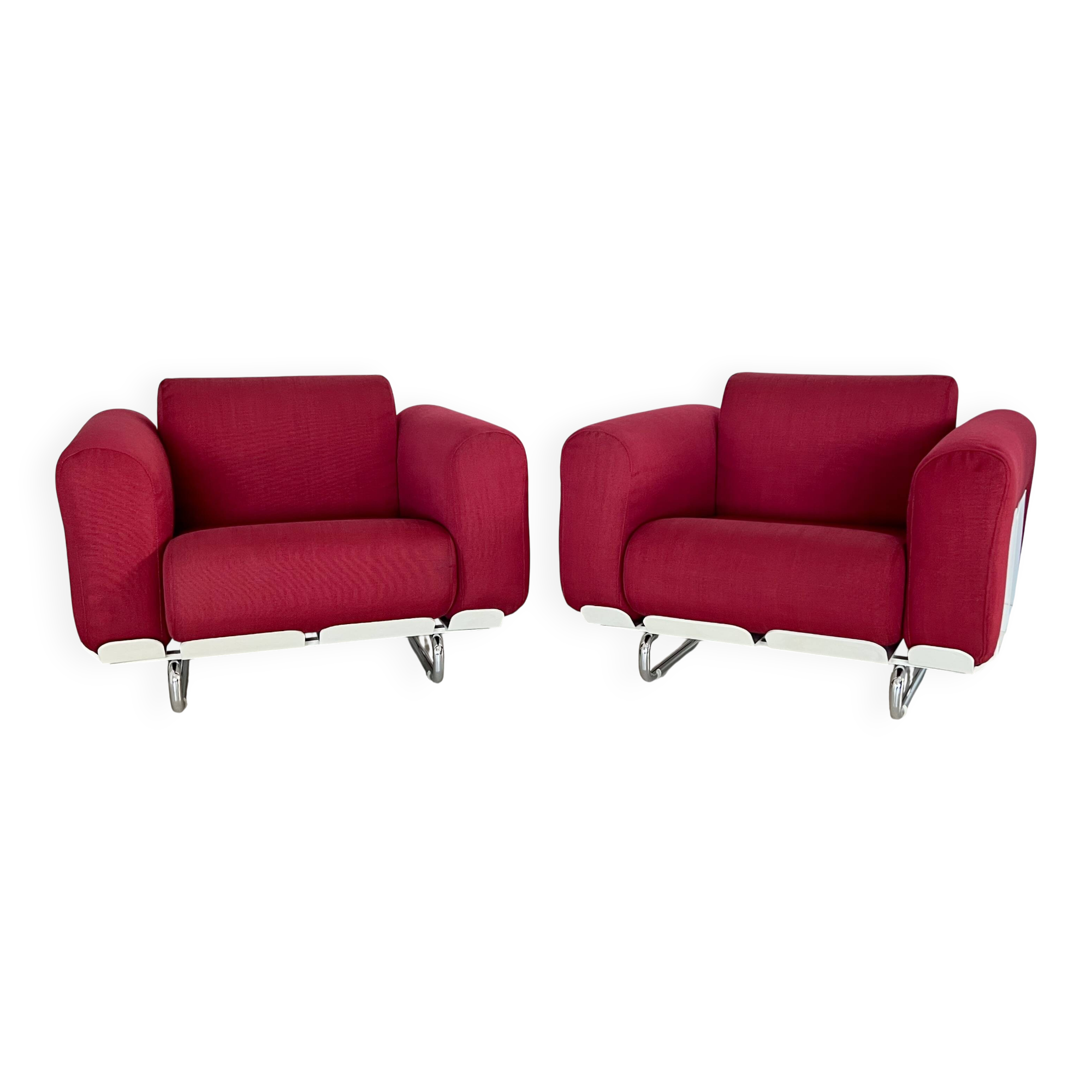 Senzafine Armchairs by Eleonore Peduzzi Riva for Zanotta, Italy 1969