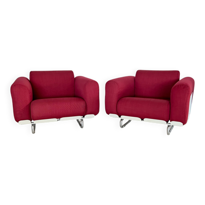 Fauteuils Senzafine Par Eleonore Peduzzi Riva pour Zanotta, Italie 1969