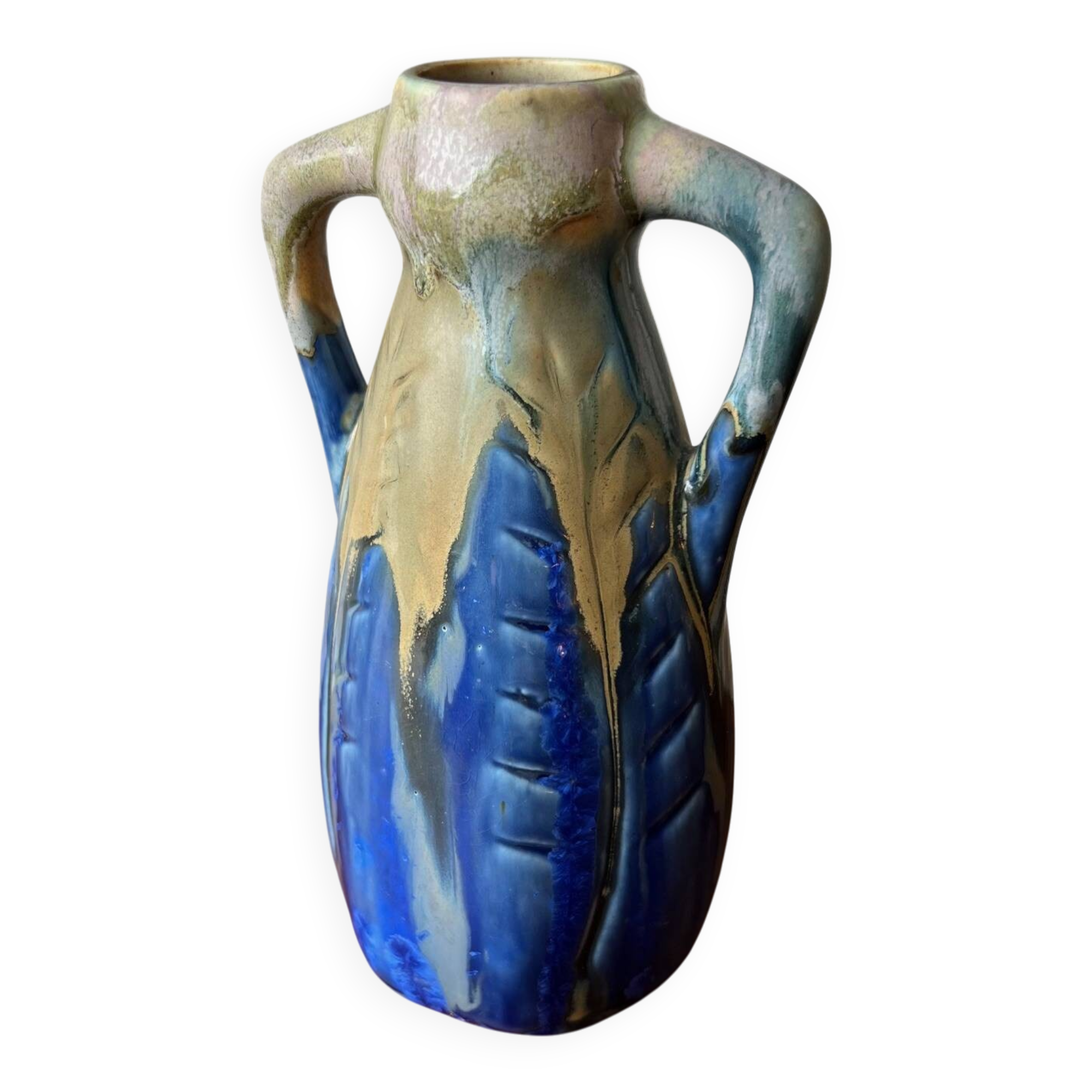 Small handmade stoneware vase