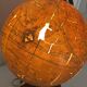 Vintage 1930 globe terrestrial Jacques Adnet world map J. Forest glass wood -
