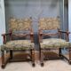 Paire de fauteuils de style Louis XIII