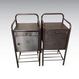 Metal bedside table