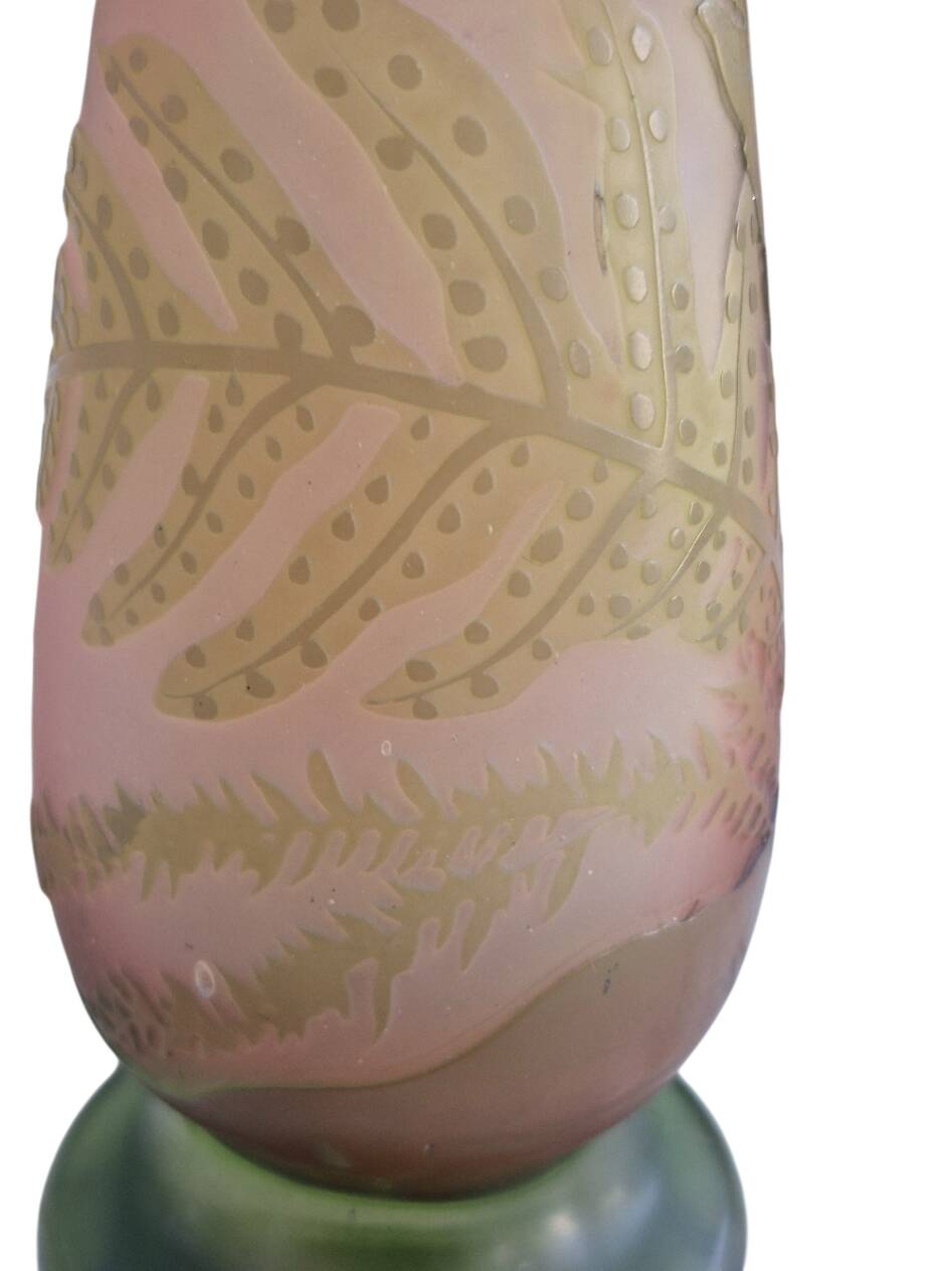soliflore vase Emile Gallé 1900 1910