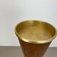 Minimalist diabolo plant stand in metal & walnut, Italy, 1950s