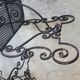 Paire de fauteuils en fer forge noir