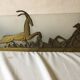 Great art deco bronze and glass wall light 30-40 years