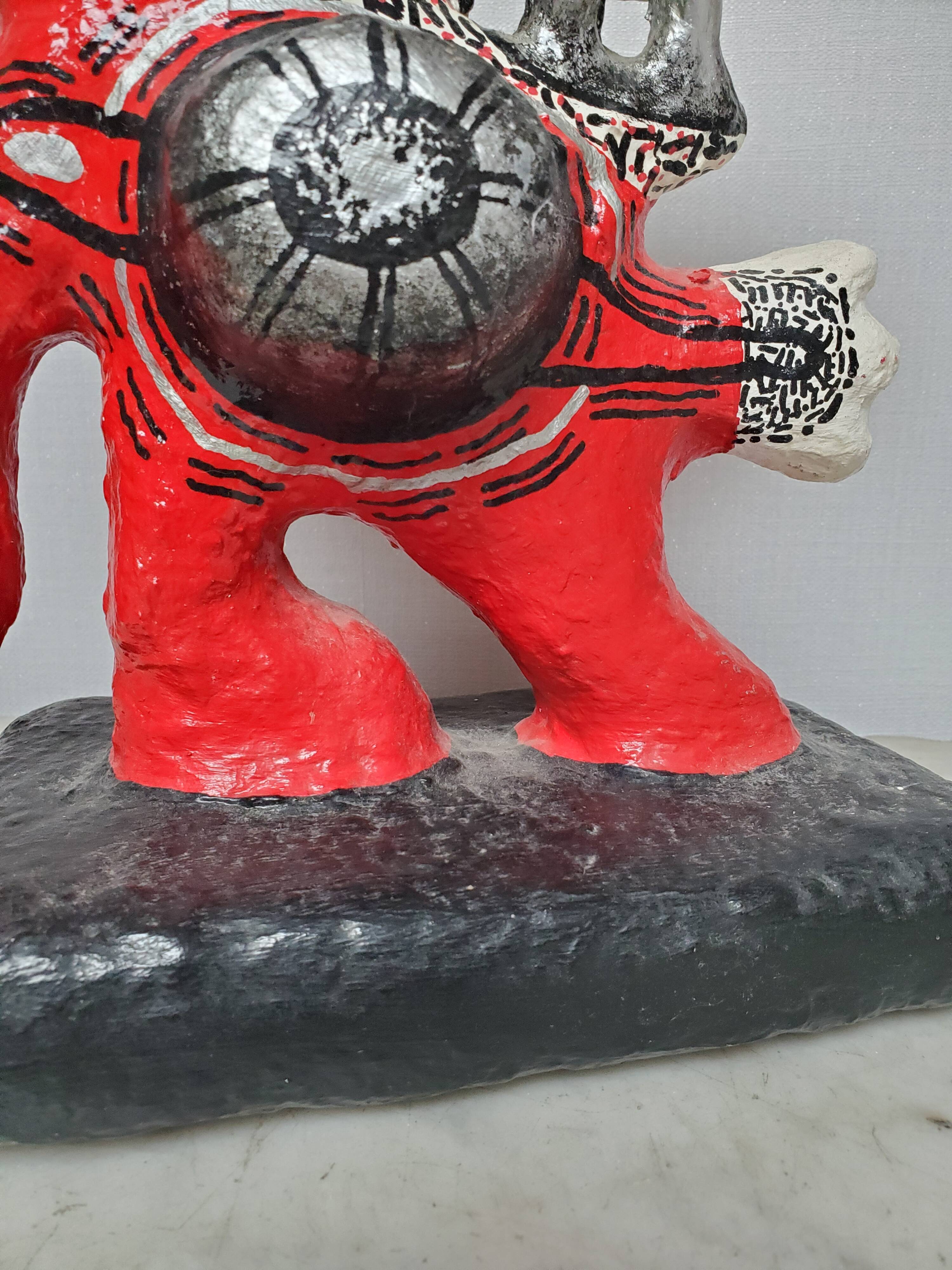 Papier-mâché sculpture - Kaj / Fokaja (1959)