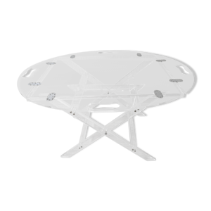 table basse vintage en - plexiglas