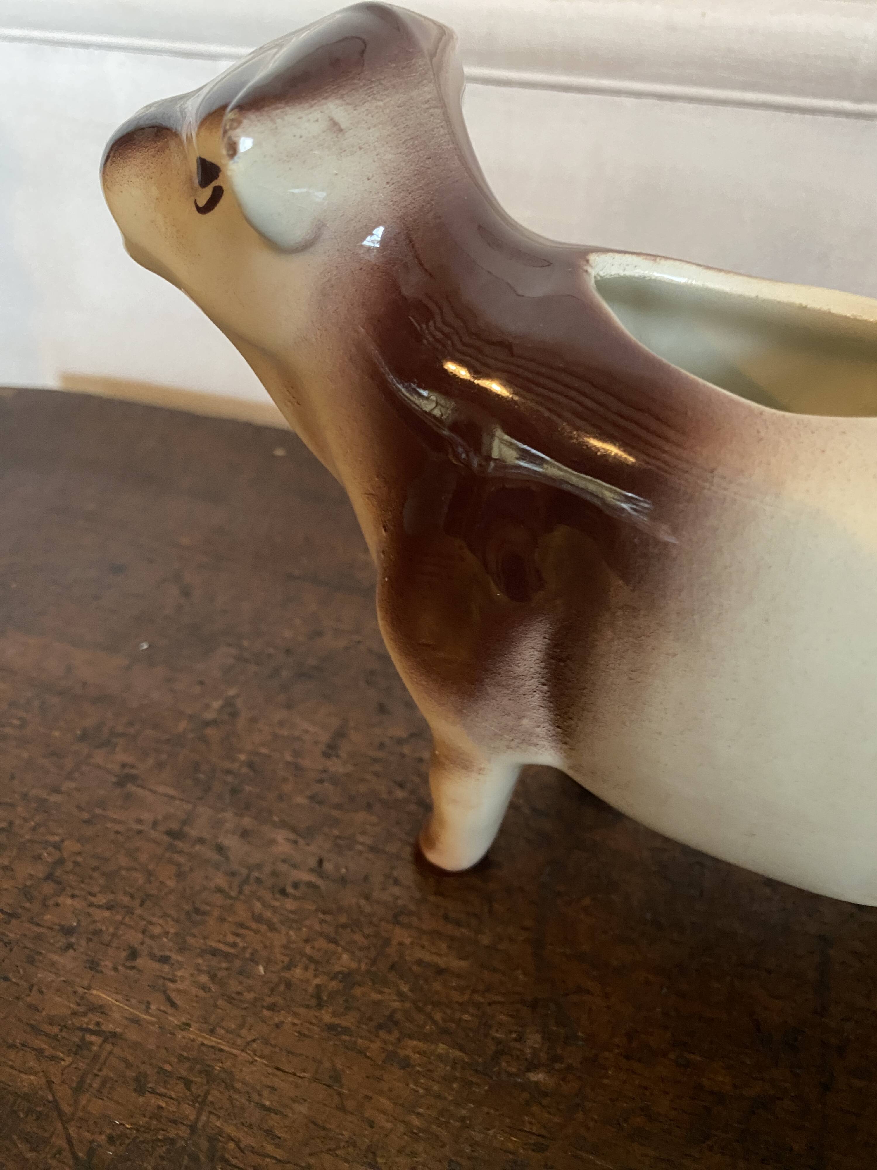Milk jug - Cow motif - vintage ceramic