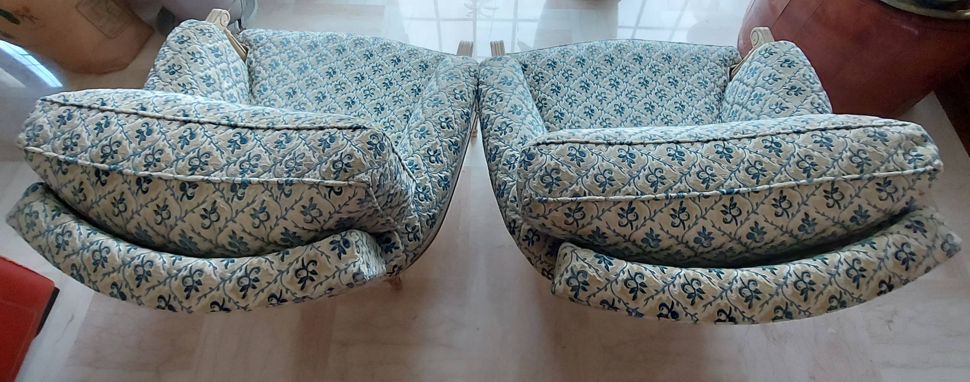 2 Louis XVI style Bergères