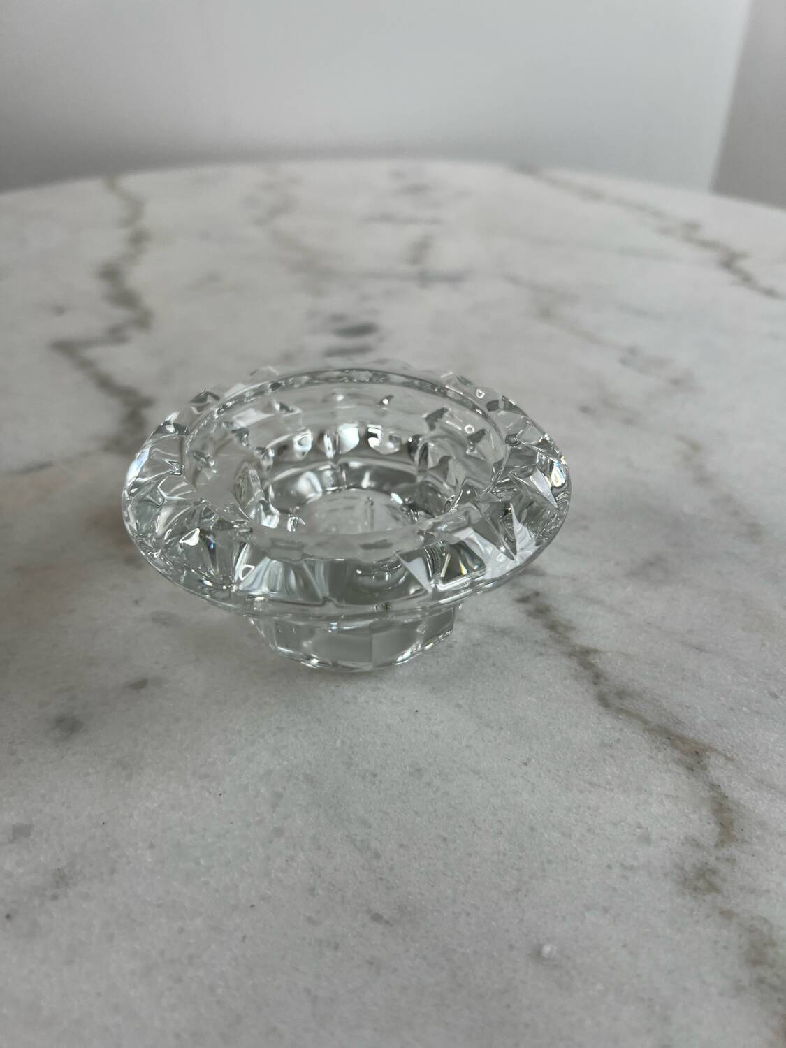 Glass candlestick