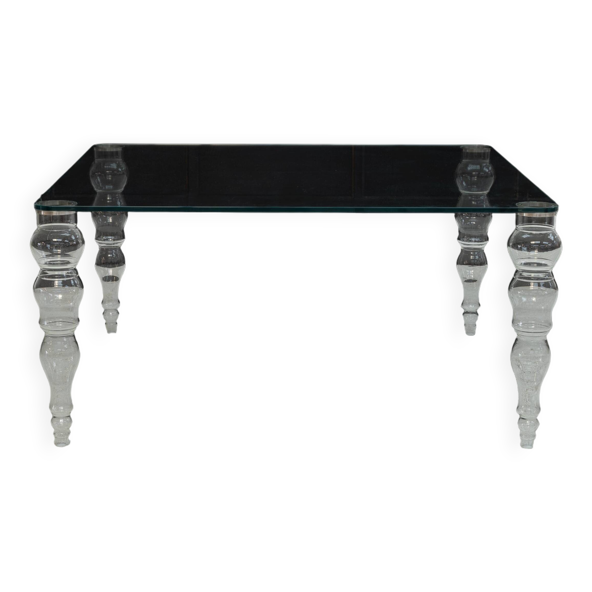 Table à manger en verre par Piero Lissoni pour Glas Italia, années 1970