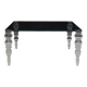 Table à manger en verre par Piero Lissoni pour Glas Italia, années 1970