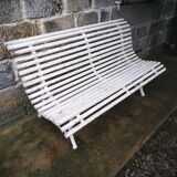 Vintage slatted garden bench