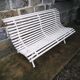 Banc de jardin à lattes vintage