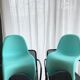 Chaise pour enfant turquoise de Verner Panton, Vitra