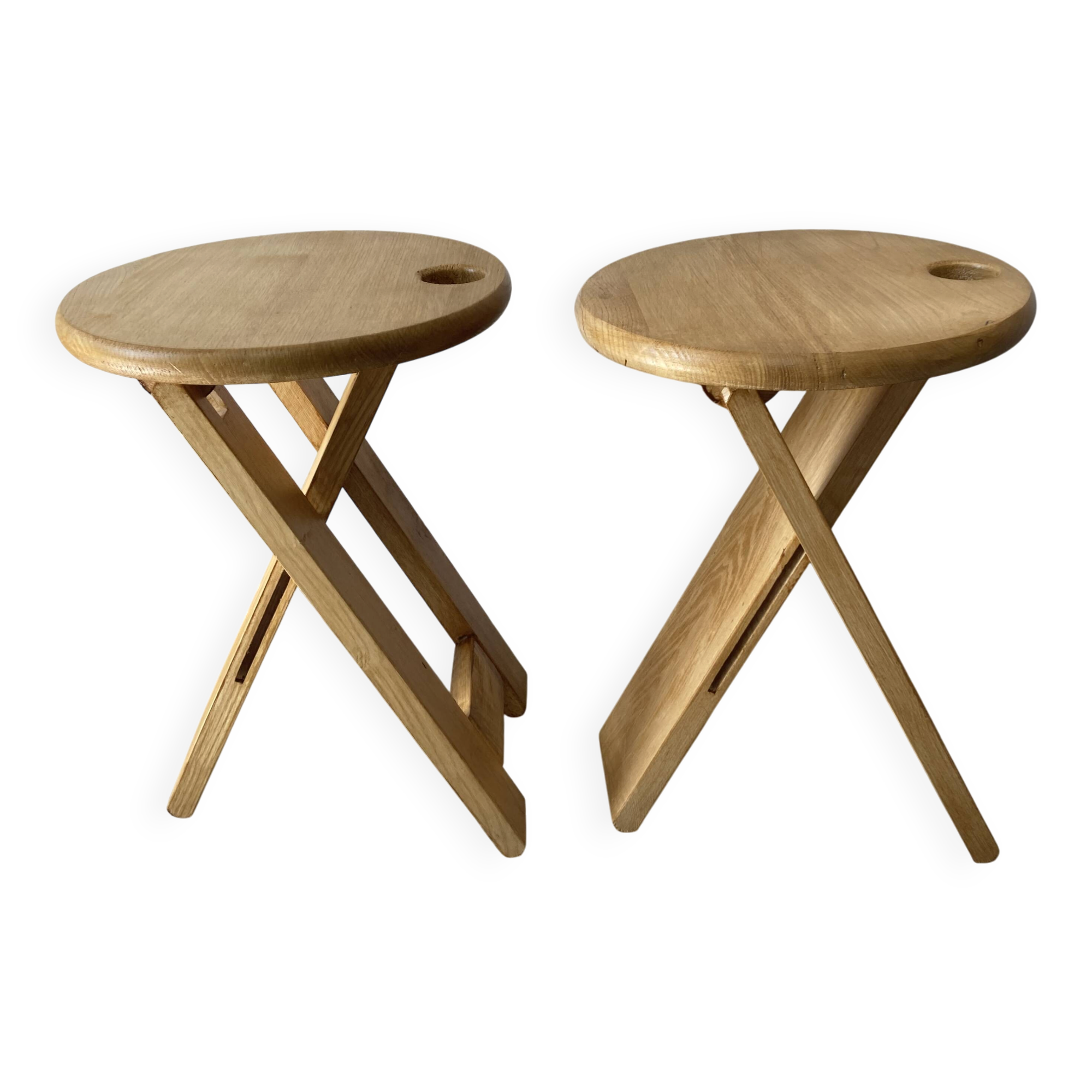 Pair of folding stools